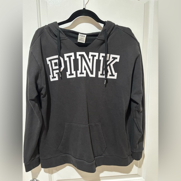 Victoria’s Secret Pink black hoodie size Large - Picture 1 of 4